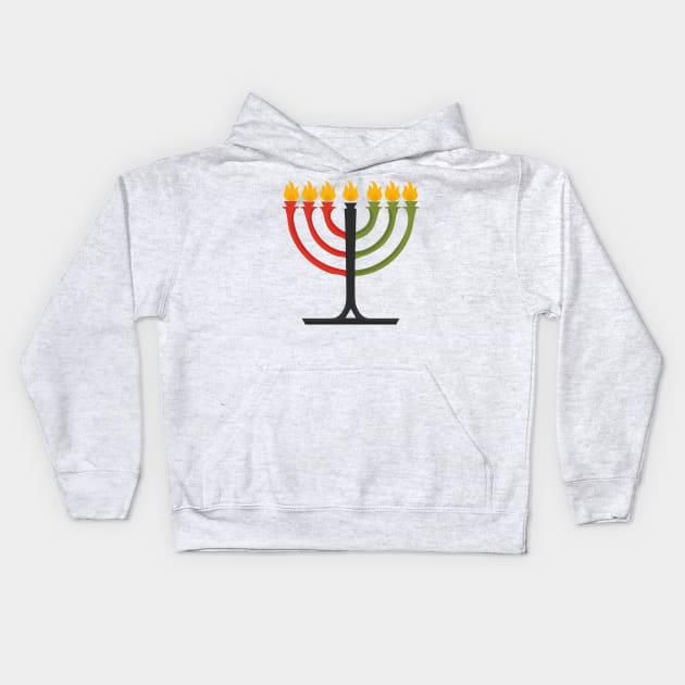 Kwanzaa Kinara Kids Hoodie by tatadonets